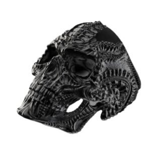 bague alien en acier inoxydable lelegance extraterrestre 54 4 203 1