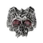 bague biker a tete de mort force loyaute et beaute fatale 56 8 430 1
