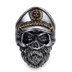 bague biker acier pour homme skull affichez votre fierte de 56 8 946 1