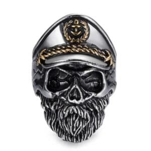 Bague Biker Acier Pour Homme Skull: Affichez Votre Fierté De Biker! 56.8