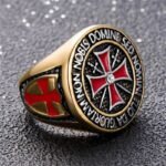 bague biker en acier templier lembleme de la liberte et lhonneur 276 1