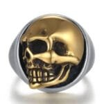 Bague Biker Tête De Mort: Liberté Et Audace En Acier! - 54