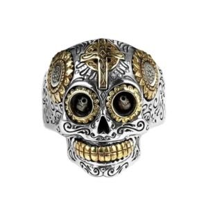 bague biker tete de mort osez le symbole du courage 48 5 864 1