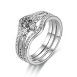 bague femme tete de mort lalliance parfaite du style biker 51 5 argent noir 486 1