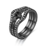 bague femme tete de mort lalliance parfaite du style biker 51 5 noir 267 1