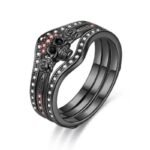 bague femme tete de mort lalliance parfaite du style biker 51 5 rouge 498 1