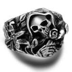 Bague Homme Biker En Argent Massif: Osez Afficher Votre Puissance! - 55