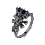 bague homme gothique le style audacieux des bikers a portee de main 51 5 jaune 457 1