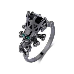 bague homme gothique le style audacieux des bikers a portee de main 51 5 vert 396 1