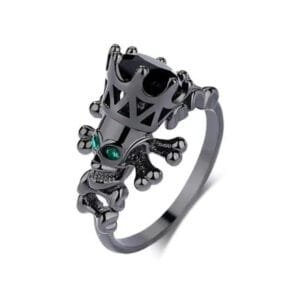 Bague Homme Gothique: Le Style Audacieux Des Bikers à Portée De Main! - 51.5 / Vert