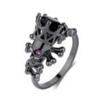 Bague Homme Gothique: Le Style Audacieux Des Bikers à Portée De Main! - 51.5 / Violet