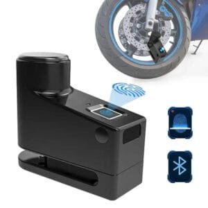 Bloque Disque Connecté: La Sécurité Ultime Pour Votre Moto! - Noir