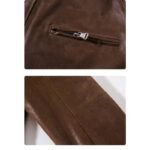 blouson biker en cuir laudace du style pour homme rebelle vestes pour homme 512 1