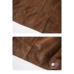 blouson biker en cuir laudace du style pour homme rebelle vestes pour homme 962 1