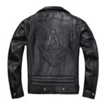 Blouson Biker En Cuir Noir Vintage : élégance Rebelle à Porter !