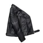 Blouson Biker En Cuir Noir Vintage : élégance Rebelle à Porter !