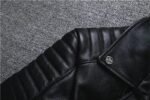 Blouson Biker En Cuir Noir Vintage : élégance Rebelle à Porter !