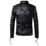 Blouson Biker En Simili Cuir Noir : Style Audacieux, Confort Total !
