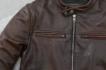 Blouson En Cuir Marron : L’élégance Biker Ultime Pour Homme !