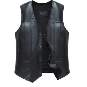 Bolero En Cuir Noir : Le Gilet Biker Qui élève Votre Style !