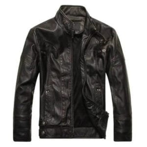 Boostez Votre Style Avec Notre Blouson Cuir Homme Biker Irrésistible! Noir / s