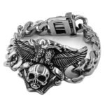 bracelet biker en acier inoxydable 316l affichez votre puissance 132 1