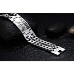 bracelet biker en acier inoxydable 316l vivez la liberte 413 1