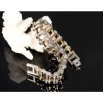 bracelet biker en acier inoxydable puissance et elegance moto noir 645 1