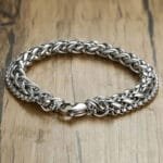 Bracelet Biker En Acier Inoxydable: Style Et Audace Réunis!