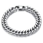 bracelet biker en acier inoxydable style et passion mecanique 18cm 523 1