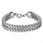 bracelet biker en acier inoxydable sublimez votre style audacieux 453 1