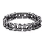 bracelet biker en chaine un style motard unique pour homme 19cm 975 1
