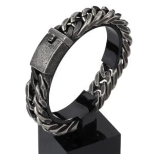 Bracelet Biker Homme En Acier Inoxydable 316l Au Style Vintage Unique! - 12mm