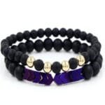 Bracelet Biker Homme: Style Décontracté Pour Aventuriers! - Violet