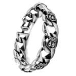 Bracelet Biker Route 66: L’ame Du Road-trip Américain! - 23cm