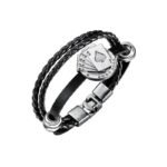 bracelet cuir biker force chance et danger au poignet 705 1