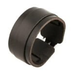 bracelet cuir noir femme lelegance biker revisite 914 1
