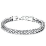 bracelet homme biker en acier inoxydable un style intemporel argent 202 1
