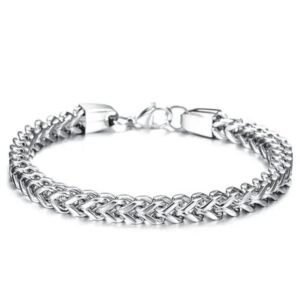 bracelet homme biker en acier inoxydable un style intemporel argent 202 1