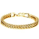 Bracelet Homme Biker En Acier Inoxydable: Un Style Intemporel! - Or