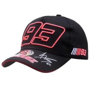 casquette moto 93 elegance et passion sur deux roues rouge 792 1
