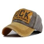 casquette moto rock affichez votre style badass et musical gris jaune 301 1