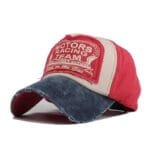 Casquette Trucker Moto: Affichez Votre Esprit De Biker Avec Style! Rouge & Bleu