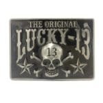 Ceinture Biker Lucky 13: Affichez Votre Rebelle Mystique!