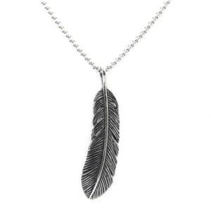 Collier Plume En Acier Inoxydable: Exprimez L’esprit Biker Audacieux!