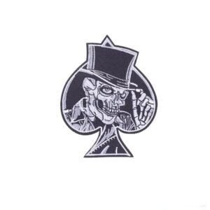 declara ta puissance avec le patch biker as de pique brode 133 1