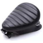 decouvrez la selle confort en cuir noir pour moto bobber selles 804 1