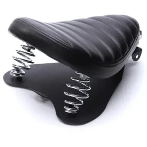 Découvrez La Selle Confort En Cuir Noir Pour Moto Bobber!