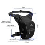 decouvrez notre sacoche de jambe noire en tissu oxford chic et pratique de jambe 360 1