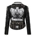 Démarquez-vous Avec Notre Veste Biker Femme En Cuir Clouté !